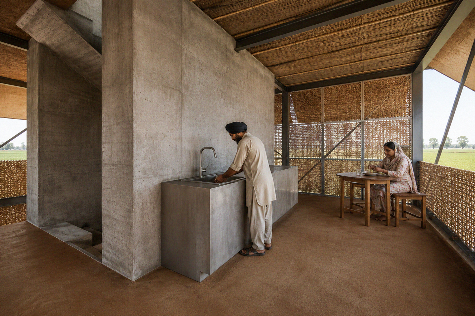 Interior rendering of the residential floor