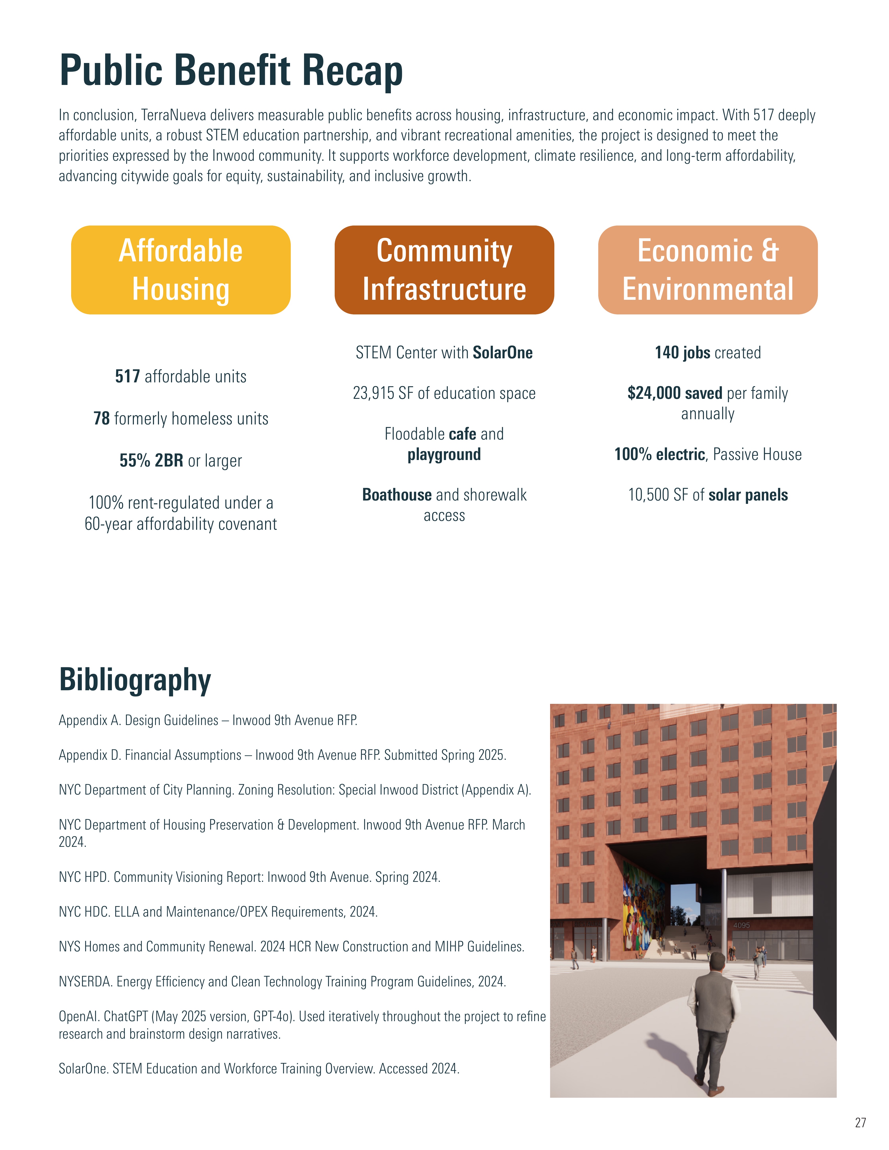 Public Benefit Recap and Bibliography